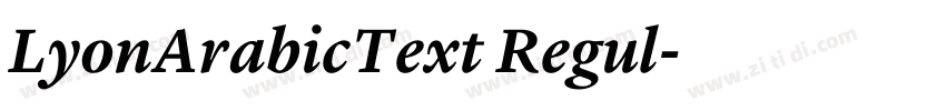 LyonArabicText Regul字体转换 LyonArabicText Regul字体转换